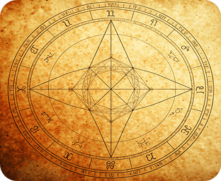 Sacred geometric astrology chart
